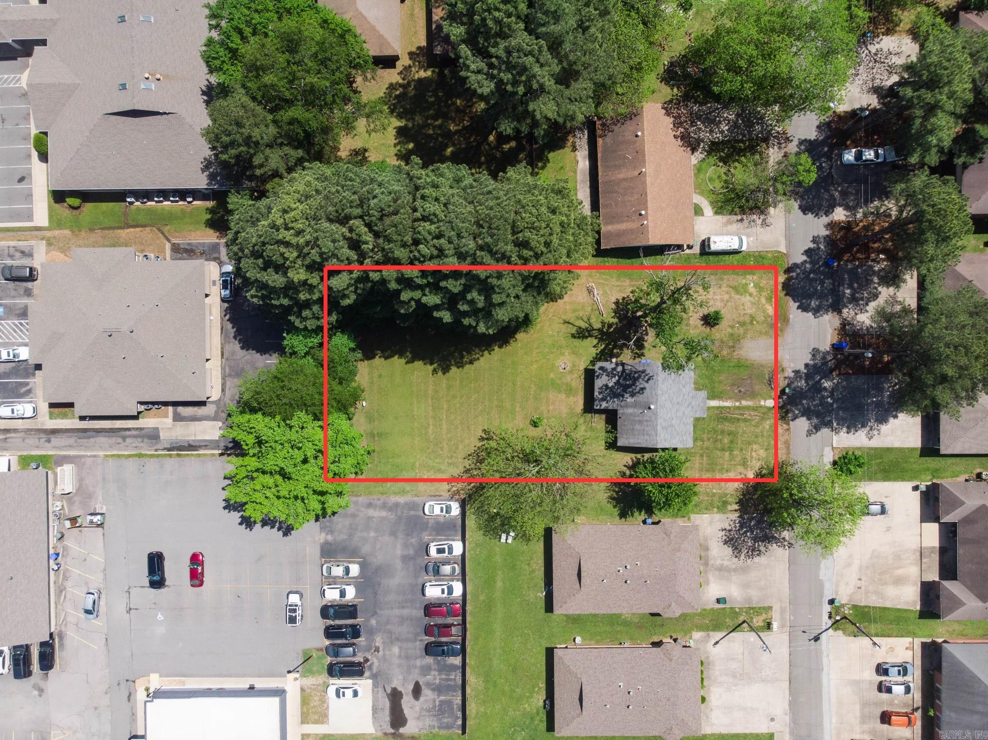 This .46-acre lot in Conway offers a unique opportunity to develop close to UCA with quick access to Farris Road and College Avenue. There is a single family home on the property that has been used as a rental and is not currently occupied. Lines on aerial photos are approximate property lines and are only for reference.