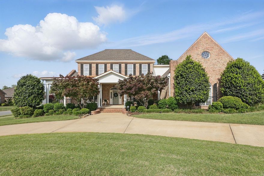 Welcome to this stunning home with a POOL perfect for creating summer memories! The front porch of this home exudes charm and is a welcoming spot for your morning coffee. Upon entering the home, you'll be awed by the high ceilings, natural light, and numerous updates. A two-story living room features beautiful built-ins and opens into a kitchen that includes a walk in-pantry, double ovens, dual refrigerator/freezer, quartz countertops, and ice-maker. A kitchen table nook rounds out the kitchen space, and a dining room, bar area, and a half bathroom, are perfect for making your guests comfortable. The master suite is spacious and the bathroom includes separate vanities, a large shower, soaking tub, and walk-in closet. Also on the main level, is an office, as well as an additional bedroom with its own bathroom. Upstairs there are four added bedrooms, one with its own bathroom and two bedrooms with jack/jill bathroom. Also upstairs, is a second laundry room. The sixth bedroom is off the large bonus room area and is a teenager's dream! The back porch is the height of southern relaxation and overlooks the pool. The outside area also features a basketball goal and 3-car garage.