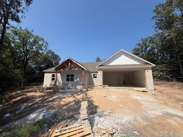 New construction home on 1 acre lot with woods. Private backyard. Luxury vinyl throughout. Lots of cabinets in the kitchen with an amazing pantry hidden behind cabinet doors. Vaulted ceiling in the living room with an electric fireplace. Very nice laundry room with extra cabinetry. Lockers as you come in from the garage. This house lives large with all of the extras. Quiet dead end street convenient to Hwy 65 in the Greenbrier school district.