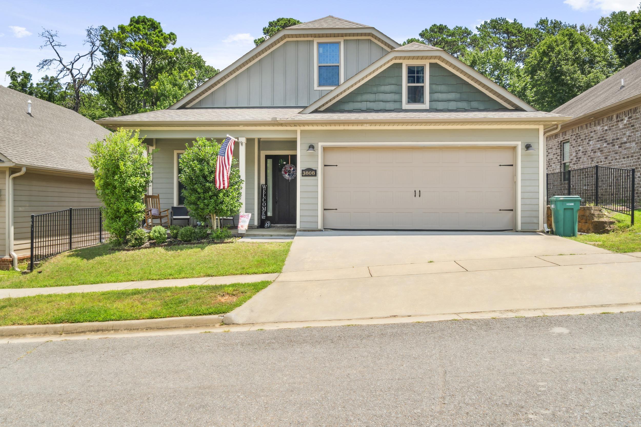 Welcome to this beautifully maintained 3-bedroom, 3-bathroom home located in the desirable Hunter Crossing in Bryant. Built in 2017, this 1,950 sq ft home offers a perfect blend of modern comfort and timeless elegance. Each bedroom features its own private bathroom, providing ideal privacy for family members or guests. The home has been exquisitely cared for and showcases pride of ownership throughout. You'll love the inviting layout, high-quality finishes, and peaceful surroundings of this gated neighborhood. Whether you're relaxing in the open living space or enjoying the serenity of the outdoors, this home is a true gem. Don't miss your opportunity to own a move-in-ready home in one of Bryant's most sought-after communities! Agents see remarks