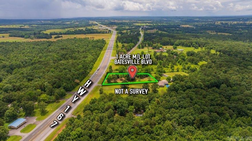 Located just outside city limits, this flat and buildable 1.0 more or less acre lot in Batesville Blvd. Pleasant Plains, Arkansas 72568 offers a great opportunity for anyone looking to build a home or place a manufactured home. With electricity nearby for easy connection, this undeveloped parcel provides flexibility and convenience in a quiet, accessible location along Batesville Blvd. Whether you're ready to start building or want to invest in land for future plans, this property offers excellent potential.