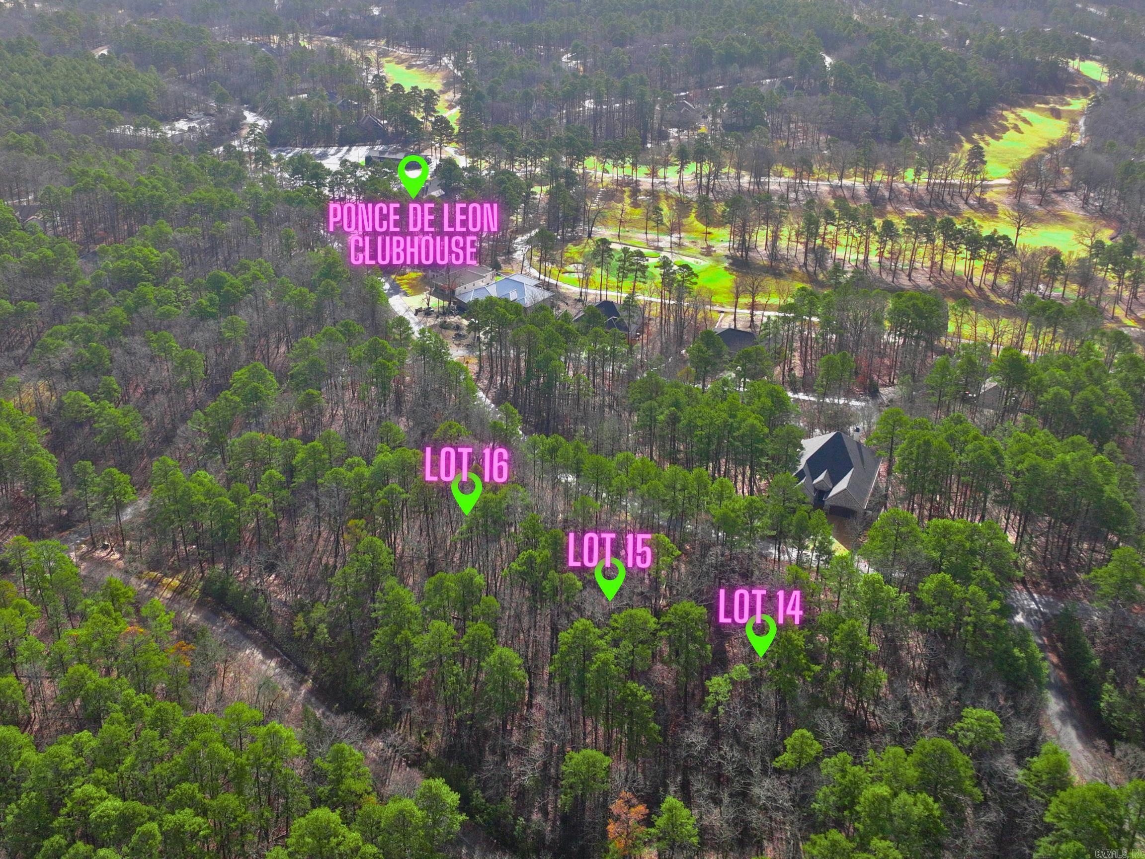 Great Opportunity Across from Ponce Golf Course near the clubhouse! Builders this one may be for you! Build your dream home in the middle of all 3 or on just one & invite friends or family to build next door! Or Build 3 spec homes! These 3 beautiful and buildable lots are located in the heart of Hot Springs Village! Budget friendly resort-like living with championship golf courses, spring-fed clean lakes, a sandy beach, pickleball, state-of-the-art tennis center with clay courts, fine arts auditorium, nature trails, a dog park, weekly social events, restaurants, an indoor pool and fitness center and added conveniences of local medical facilities and shopping and Oaklawn Racing/Casino just 25 minutes away in historic Hot Springs! Come join us in Hot Springs Village and start LIVING YOUR BEST LIFE! *LOTS MAY BE PURCHASE ALL TOGETHER OR INDIVIDUALLY FOR $7500 EACH! One-time $300 buy-in fee for new owners. $50.42 dues per month per lot on un-improved lots.