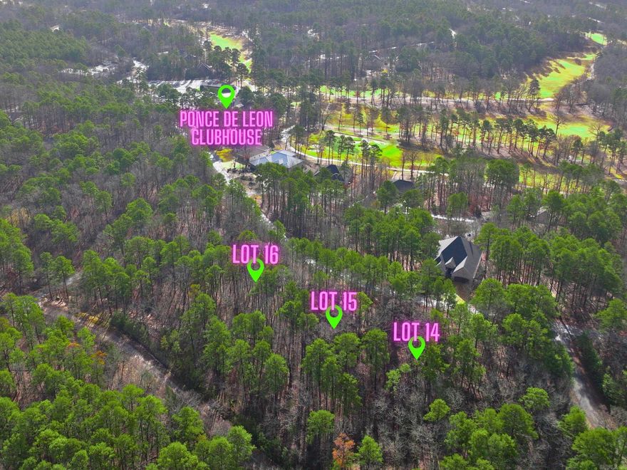 Great Opportunity Across from Ponce Golf Course near the clubhouse! Builders this one may be for you! Build your dream home in the middle of all 3 or on just one & invite friends or family to build next door! Or Build 3 spec homes! These 3 beautiful and buildable lots are located in the heart of Hot Springs Village! Budget friendly resort-like living with championship golf courses, spring-fed clean lakes, a sandy beach, pickleball, state-of-the-art tennis center with clay courts, fine arts auditorium, nature trails, a dog park, weekly social events, restaurants, an indoor pool and fitness center and added conveniences of local medical facilities and shopping and Oaklawn Racing/Casino just 25 minutes away in historic Hot Springs! Come join us in Hot Springs Village and start LIVING YOUR BEST LIFE! *LOTS MAY BE PURCHASE ALL TOGETHER OR INDIVIDUALLY FOR $7500 EACH! One-time $300 buy-in fee for new owners. $50.42 dues per month per lot on un-improved lots.