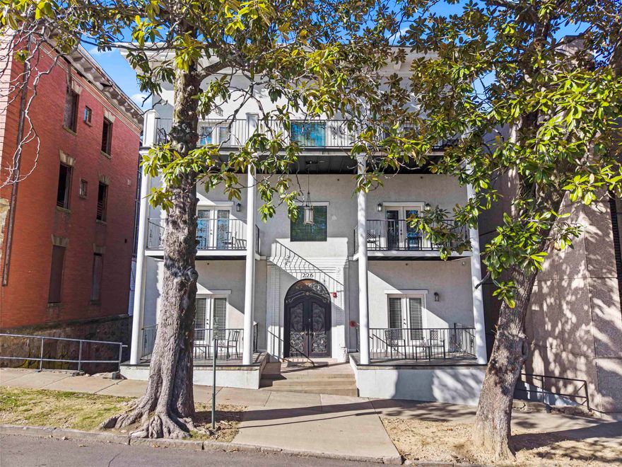 Introducing Maison 226, formerly known as the historic Darch Hotel, and now reimagined as a refined, fully operational short-term rental property located at 226 Prospect Avenue. This distinctive commercial building blends historic charm with modern luxury and features five beautifully appointed suites, all thoughtfully curated under an elegant New Orleans–inspired theme that delivers a memorable, upscale guest experience. The first and second floors each offer two private 1-bedroom, 1-bath suites, complete with full kitchens and private balconies, ideal for extended stays or luxury weekend retreats. Crowning the property is an impressive top-floor suite featuring three bedrooms and two baths, a spa-sized bathroom, an expansive private balcony, and generous living space that comfortably accommodates up to eight guests. The entire building is offered fully furnished, including custom furnishings and original artwork, allowing for a seamless, turnkey transition. A full basement, included in the square footage, provides dedicated owner storage, laundry facilities, and secure closet space, enhancing operational efficiency. Currently licensed and permitted for short-term rentals.