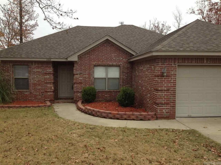This 3-bedroom, 2-bath house is located in the Sherwood/Gravel Ridge area, just a short distance from the back entrance of LRAFB. It has a 2-car garage, large fenced yard and patio. The house has hardwood floors, carpeting and tiled floors, central heat and air, ceiling fans, window coverings and washer/dryer connections. The kitchen is furnished with an electric stove, microwave, refrigerator and dishwasher. Tenant pays gas, water and electric and is responsible for yard work. Pets may be allowed.