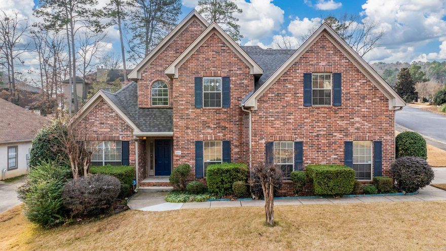 This is a wonderful 4 bed 2.5 Bath with a new roof on a super convenient corner lot in West Little Rock’s Pebble Beach. Two AC units replaced in 2008 and 2009! New roof in 2023! Great corner lot for kids with fully fenced backyard. Newer carpets, refrigerator stays, newer paint upstairs. Gas logs/fireplace.