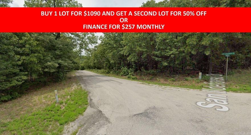 Buy one lot and get 50% off an additional lot! Part of a set of adjoining lots available. Owner-finance for easy terms. Cash buyers can pay by debit or credit card as well. Nice lot to develop or hold for future value. Public water and electric are available to run to property and will need septic. Owner/agent. No mobiles allowed. 300-2500 minimum build size on any other type of home, depending on subdivision. Finance is 5 months at $257 and closing costs are included. Lots marked with red banner are part of promotion. No limit on lots. Buyer responsible for any/all taxes and lots sold "as-is". Quit claim deed conveys. Parcel ID# 115-10846-000