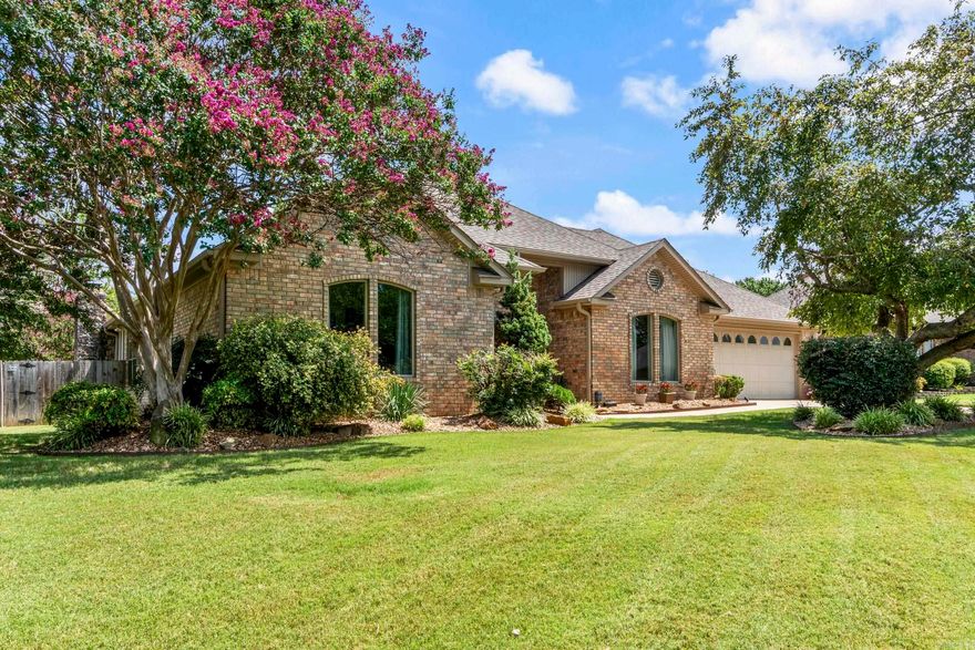 DON'T MISS OUT ON THIS BEAUTIFUL, FULLY REMODELED HOME. SELLERS MOVED OUT FOR A 3 MONTH RENOVATION. NOTHING LEFT UNTOUCHED. FLOORS, LIGHTING, FANS. HALL BATH COUNTERTOP, SINKS, TUB/TILE/COMMODE PRIMARY BATH RECONFIGURED LOCATION OF SHOWER & COMMODE ADDED A 6' SOAKER TUB. NEW KITCHEN CABINETS EXTENDED TO CEILING, HIGH END QUARTZITE COUNTERTOPS, SINK, DISPOSAL, FIXTURES, GAS Z LINE PROFESSIONAL 4 BURNER RANGE WITH CONVECTION OVEN. ALL WALLS AND TRIM PAINTED. CARPET IN GUEST ROOMS, OAK FLOORING IN LIVING AREAS AND PRIMARY BEDROOM. NEW HEARTH AND CUSTOM BUILT MANTEL. SPRINKLER SYSTEM FRONT AND REAR. DETACHED OFFICE/SHOP/GYM HEATED AND COOLED, SEE SHOWING REMARKS