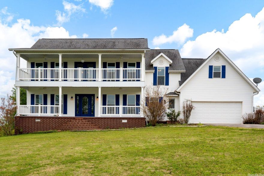 Greenbrier school district! This home features a 4 bed 3.5 bath and is updated. 1440SQFT basement(not included in SQFT). Basement has a full bathroom and so much room for the whole family! The bedrooms are all upstairs along with 2 full baths plus a bonus room. On the main living floor is the office and half bath. This home has a ton of updates including the floors, kitchen, custom cabinets, paint, HVAC, and so much more.  4.62 acres for that county living. Do not let this opportunity pass you by.