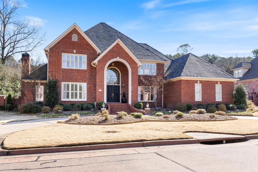 Located in the prestigious gated Hickory Creek community, this stunning home blends luxury, comfort, and privacy. Residents enjoy 24/7 security, a private creek and pond, and a beautifully enclosed, gated neighborhood. Recently renovated, this four-bedroom, three-and-a-half-bath home offers wonderful living spaces indoors and outdoors. The main level features a two-story foyer, dining room, and an office with custom built-ins. The spacious great room offers a two-story ceiling, a fireplace, and expansive windows overlooking the incredible backyard. The gourmet kitchen was thoughtfully designed for effortless entertaining and cooking, featuring a Sub-Zero refrigerator and freezer, a new gas range with double ovens, an ice machine, and a wine refrigerator. The primary suite offers a fireplace and hardwood floors, beautiful spa-like bath, and a workout room. Upstairs, three spacious bedrooms, two baths with heated floors, a game room, and flex space provide versatility. The backyard retreat features a saltwater pool, waterfall, covered patio, wood-burning fireplace, and a pool house with a full bath and kitchenette. Lush, newly designed landscaping completes this exceptional home.