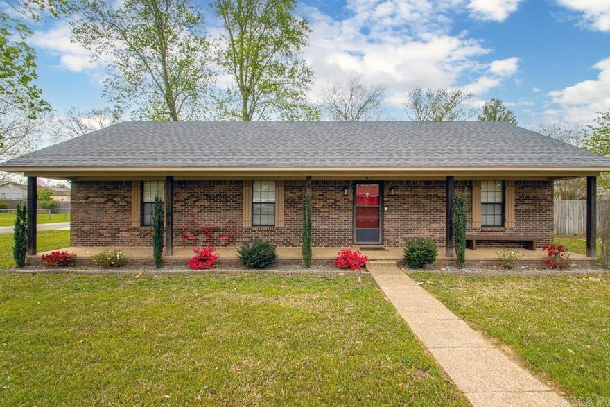 Adorable!!! This home located in the heart of Bryant is move in ready for you and your family.  Located on a large corner lot with a privacy fence and side loading garage. This home features vaulted ceilings in the living room, Open and spacious Kitchen/dining combo. The roof was replaced in 2024.  Call today to schedule a showing of this great home!!