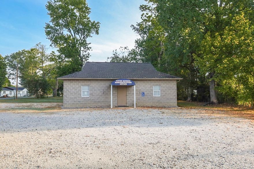 Prime highway frontage office building- 1280 sq ft with recent updates! Position your business for success with this versatile and newly refreshed building located directly on hwy 270 in Poyen, offering excellent visibility and easy access.  Previously used as a school administration office, this 1280 sq ft space was built in 2006 and recently refreshed with new paint and vinyl plank flooring.  The interior layout features three private offices, a welcoming reception area, & a foyer that sets a professional tone for clients and guests. A kitchenette with sink and fridge is located in the back as well as a bathroom.  There is a dedicated storage closet with a safe that will convey.  Whether you're starting a new business, expanding your current practice, or investing in a space with a high traffic location, this move in ready building is packed with potential! This property to very easily be converted into a home as well..  The possibilities are endless.