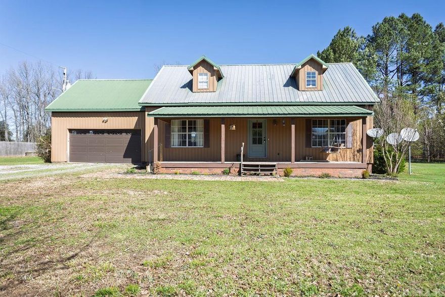 Looking for space inside and out? T his charming home offers a great layout with hardwood floors, a spacious kitchen, laundry room and large dining area. Functional floorplan features master bed on the main floor, Additional two good size bedrooms upstairs featuring a jack & Jill bathroom.  Outside you have a deck ready for grilling, a play set for the kiddos and one outbuilding for extra storage. HVAC new in 2024