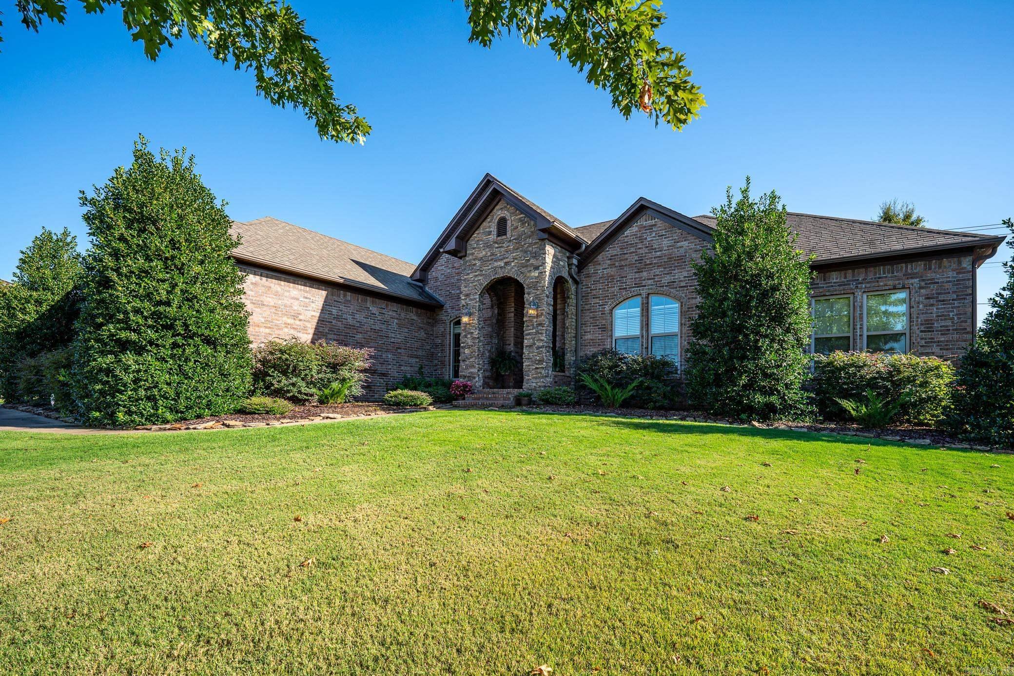 This lovely home comes with 2349 square feet with a Sprinkler system, two water heaters, undercabinet lighting, granite counter tops, Gas cooktop Stove, Crown molding and more.  In the master bedroom, you will enjoy the great size bathroom with garden tub and fabulous closet space that has a built-ins for extra storage. 4 bedrooms, 2.5 baths and beautiful diamond polished concrete stained floors with special scoring in the concrete that adds special framed styling.  The Pool is fantastic and only 4 years old featuring a gorgous Waterfall!  Enjoy the covered back porch with TV hook up and plenty room for lounging and watching your favorite sport. It's outdoor living at the very best! The covered porch also has a plumbed line for Natural Gas hook up for your grill.  Never worry about propane tanks going empty. It's the perfect scenario for grilling out!