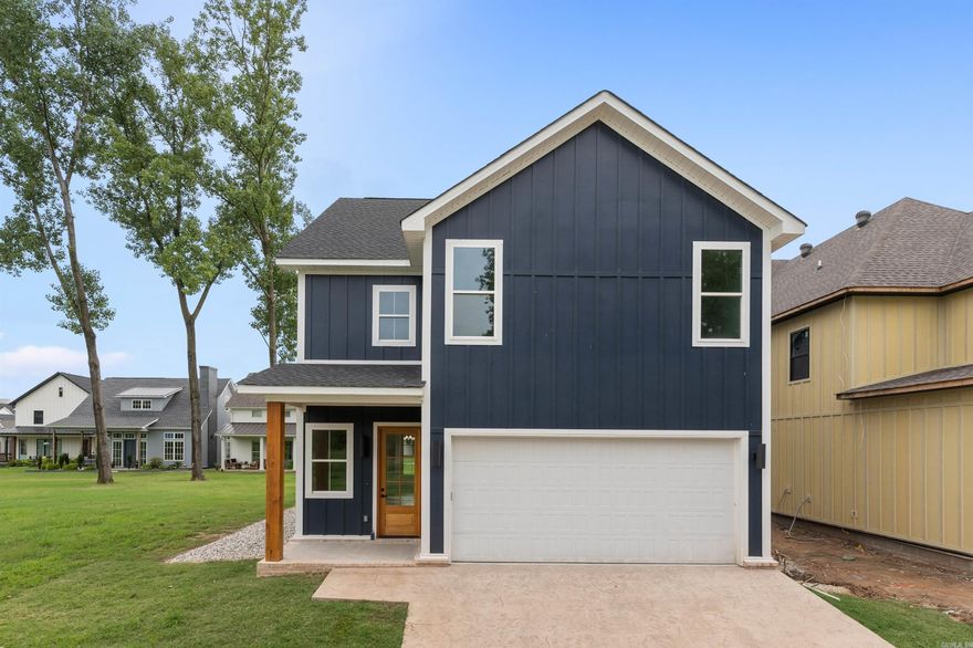 This gorgeous 3 story custom build is almost ready to be called home. The amazing kitchen has a large island, walk-in pantry, and a convenient powder room. Retreat to the luxorious master bedroom with vaulted ceilings and enter the suite with his and her walk in closets and spa bath. 2 Guest bedrooms with shared bath. The 4th bedroom overlooks Rockwater and has some views of the Arkansas River. 2 Car Garage. This home is a must see!