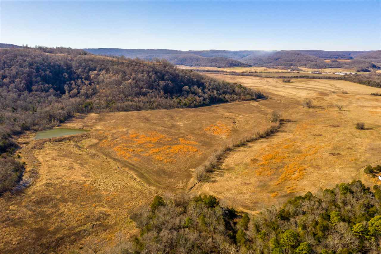 Loaded with whitetail deer, turkey and bear with a Big creek running through it and big cleared mountain tops that you could build houses on! This property is currently a row crop farm and a hay farm. There is also an old grain bin on property. Several ponds on this property. Lots of potential with this piece from hunting, row crop, hayfields and development.