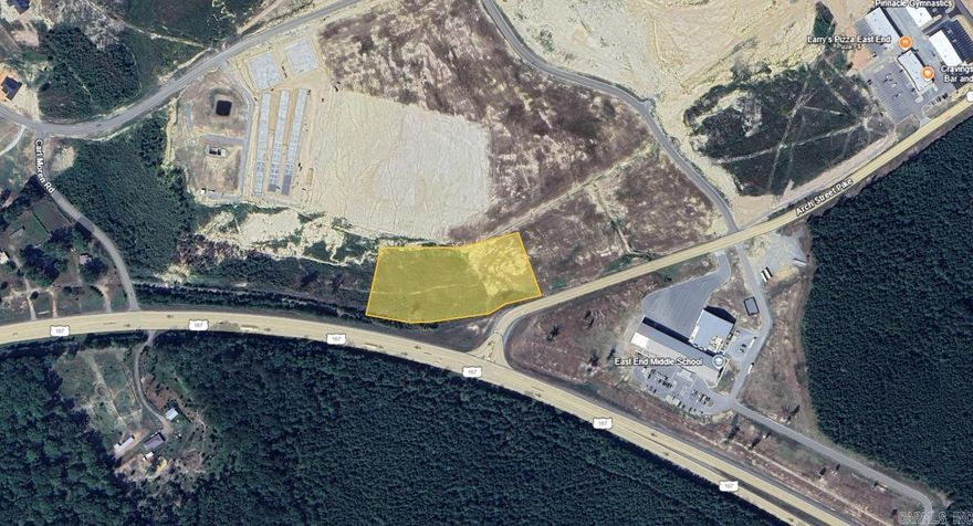 Ideal C-store / gas station location. Commercial lots with prominent highway frontage visibility. East End frontage opposite new East End Middle School. Opportunity to shape the future of the Hensley / East End area. All homes sites in the development have sold and are under construction. Controlled lighted intersection already approved. Established and under construction retail centers being built and or open with established Tenants.  All utilities available including fiber optic, sewer, gas and electric.   3.65 Acre lot at $12 psf. List price $1,907,928