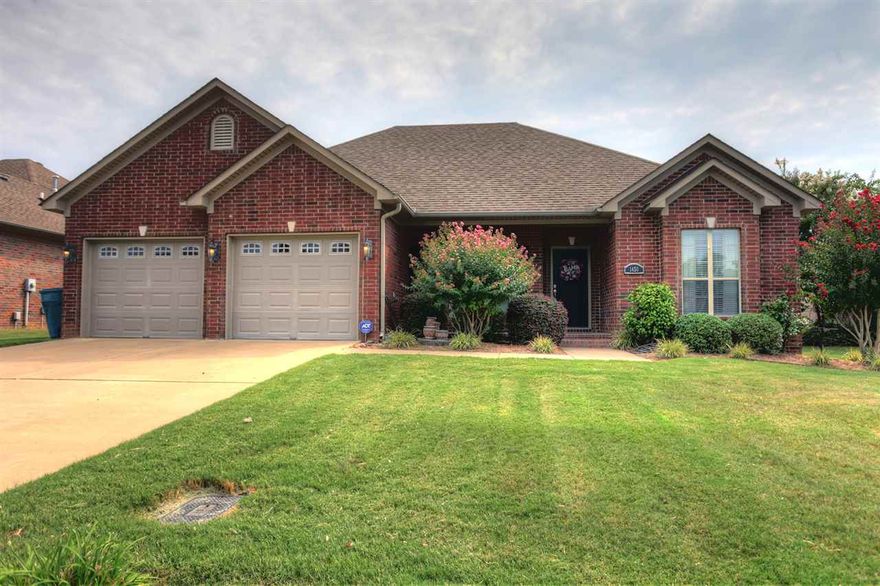 Great home in West Conway in established subdivision. Beautiful home on large lot with lots of backyard privacy.  Split bedroom plan, office/dining area.  Large deck and storage building in rear yard.  Painted cabinets.