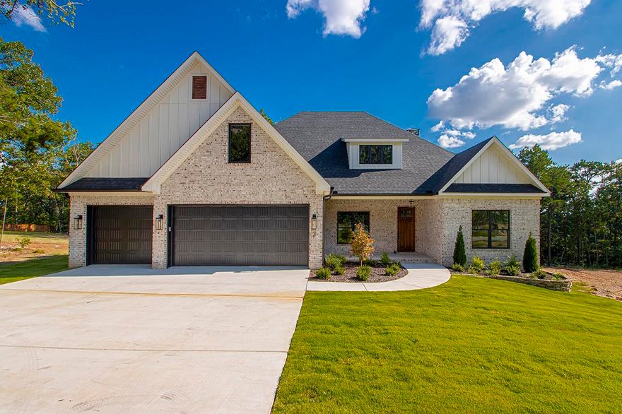 Tucked within the natural beauty of Bear Den Estates, this new home is completed and ready to be called home!  The Formal Dining Room is at the entry of the home and open to the Great Room where you can enjoy a gas fireplace flanked by built ins made of wood accent. The fully equipped Kitchen with top of the line appliances is open with an island & a walk in pantry & the adjacent Breakfast Room overlooks the backyard. The Primary Bedroom plus two additional Bedrooms & an Office on the Main Level. The Primary Suite has hardwood floors, an accent wall plus a gorgeous spa bath with a spacious walk in closet. The two Bedrooms each have their own vanity area and closet and share the tub/shower. Need more room, the upstairs hosts an additional Bedroom and Full Bath, with additional space that can be finished for a Bonus Room. The covered porch has an outdoor kitchen and fireplace overlooking the green space and provides access to Bear Den Mountain's Nature Preserve-nature trails allowing residents to explore the mountain and experience wildlife in its natural habitat. Convenient location near shopping, dining & area churches plus Pinnacle Mountain & Wildwood Parks! BearDenEstates.com