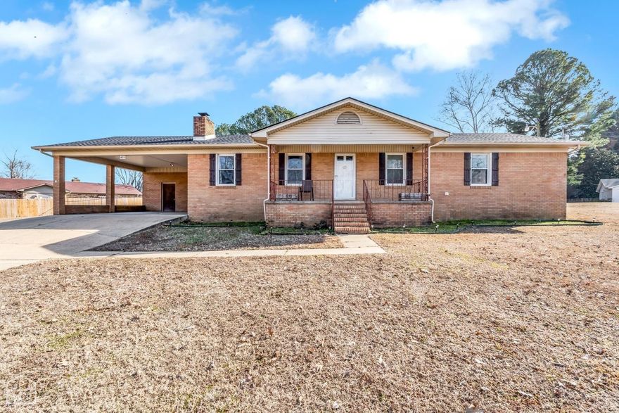Located near Arkansas State University, NEA Baptist Hospital, and the hilltop shopping area this home has all the character and charm with modern updates. Resting on a large .70 acre lot this 3bed, 2 bath, home features an open floor plan, 3 good sized bedrooms, sunroom, covered carport, storage room, and a unique design. The living room is spacious with a beautiful fireplace and mantle that opens to the kitchen that features stainless steel appliances, gas cook top, large island, and an abundance of cabinetry. The master bedroom boasts a with a walk -in shower, and huge walk-in closet. Step outside to enjoy the spacious corner lot yard. A new roof was put on in 2023 and a new HVAC unit was installed in May of 2024. This is a perfect for a first-time buyer or investor.