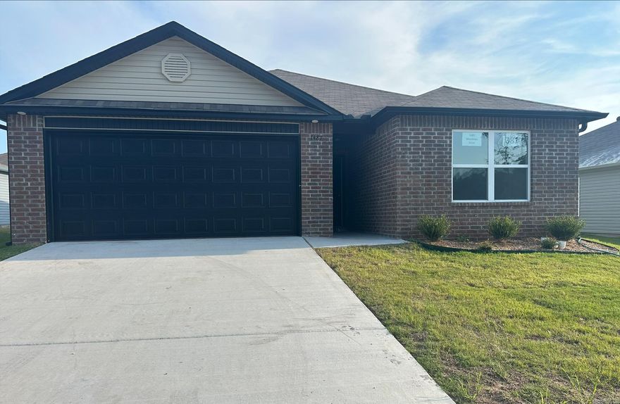 The Taylor plan is the quintessential open concept plan with a spacious Living Room to eat-in Kitchen with a large back door to the backyard. Come tour it today!  Valuable upgrades included: 60" fiberglass standup shower (no enclosure) in Master Bath, plumbing faucet upgrade 2, 8" deep Kitchen sink, pull out Kitchen sink, level 2 flush laminate bar top in Kitchen, Luxury Vinyl Plank flooring in wet areas and Living Room and adjacent hallways, raised ceilings in Living Areas per municipal requirements, fiberglass exterior doors, Cheyenne style doors, baseboards level 2, LED disk lights in Living Room, level 1 ceiling fan in Living Room, full sod, stainless steel appliance package.          ***AGENTS: PLEASE SEE AGENT REMARKS OR SHOWING REMARKS.***  THIS HOME IS SCHEDULED TO BE COMPLETE IN LATE FEBRUARY 2025.  NOTE: Annual assessments depend on the lot, and assessment amounts range from $398-447. The bond expires 2038.