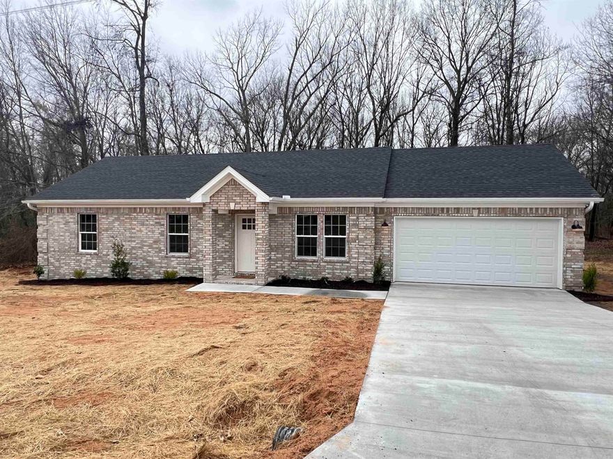 NEW CONSTRUCTION!  Perfect location for buyers wanting Country Living!  The NEW Home has a great floor plan and offers a FLEX Room which could serve maybe as an office, room for a food freezer, or as a highly needed mud room. ALL BRICK EXTERIOR, ARCHITECTURAL SHINGLES AND the ALL-ELECTRIC TRANE HVAC SYSTEM helps with long term maintenance. Needing enough space to build that custom shop, then this is your place!  NO Flood Insurance required. Schedule your showing today!