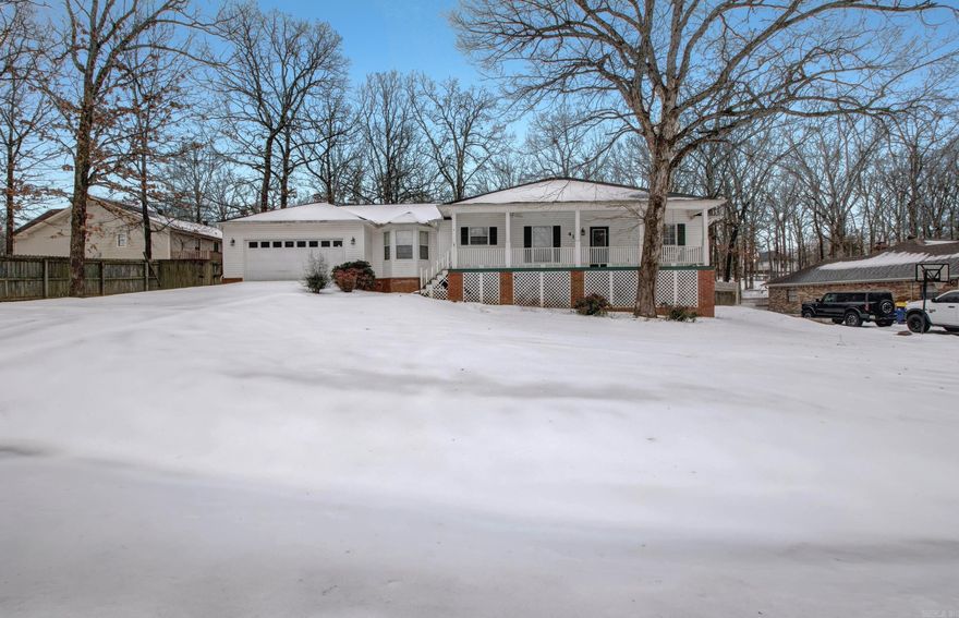 Take a look at this cute 3 bed/2 bath home nestled in an established neighborhood right in the heart of Cabot, just minutes away from shopping and Interstate access. This beauty sits on a half acre lot with a HUGE backyard. Enjoy the peace and tranquility from your front porch swing overlooking the neighborhood or for those chilly nights, cozy up in front of your wood burning fireplace in your nice sized living room. The main suite has a dual vanity bathroom with a walk-in closet. If you like the home in the winter time, just wait for the warmer weather to come in and accent the pure beauty of this incredible property. Refrigerator conveys!(More pics to come after the great thaw of 2026)