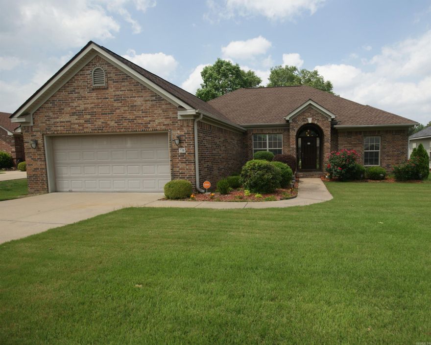 Beautiful well-kept home on a quiet cul-de-sac in Woodridge Estates. This home features a split floorplan with 3 bedrooms/2 baths, 1947 square feet, 2 dining areas, and a large open concept living room with gas fireplace. The kitchen has been updated with granite countertops and a fully pantry. The primary bedroom has ample space that could be used as a nursery, home office or a sitting area. The primary bath and closet are spacious with lots of storage. It has a beautiful sod lawn with a lawn sprinkler system. This home has a whole-house back-up generator and extra insulation in the attic. Custom window treatments will convey. New roof in 2023. New hardwood flooring in the living room in 2024.  Appliances may convey with an acceptable offer. Carpet installed in 2008. It is move-in ready!!!