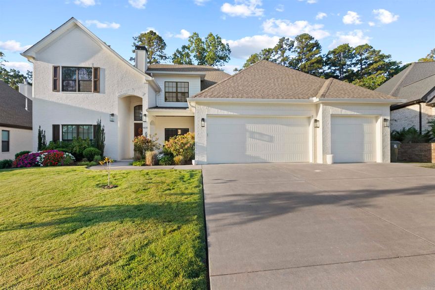 Custom built - immaculate & well-maintained. Primary BR & bath w/heated floors + 2 guest BR on main level all w/ private baths + half bath. Rare to find 3 BR 3 1/2 B on main level. 2BR, 1 B & bonus room w/ wet bar up - also wired for a projector for movie nights.  Access to floored attic storage from upstairs & pull-down s/w in garage  Open every door to see all the walk-in closets & storage. 1 closet up could be a mini-office or ideal study space. Chef's kitchen w/ all appliances (microwave drawer, double door refrig w/ ice, double wall ovens, 5 burner gas range & wine frig.  Abundance of cabinets & pantry. Greatroom FP w/ gas logs & built-in bookshelves.  Large windows offer an abundance of natural light & 9 & 10 + ceilings contribute to the open spacious feel of the home. Utility room opens into primary BR closet and offers convenient cubbies in the mudroom space opening from the garage. All appliances including washer/dryer remain. Just move right in and enjoy the family space & fabulous entertaining options. Inviting covered porch w/ WBFP & row of mature evergreens offer privacy in backyard.  Putting green for the golfer & low-maintenance turf in back yard. 1/2 bath off porch.