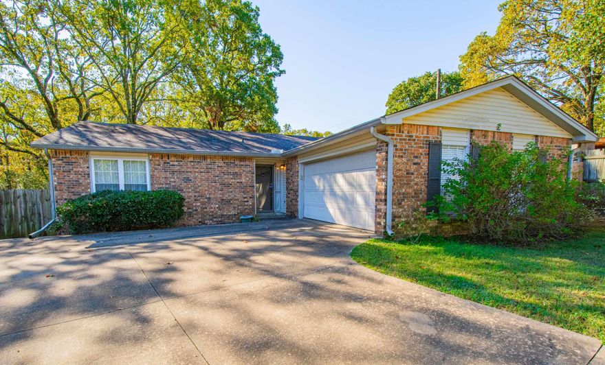 Wonderful well-cared for home in a great neighborhood.  Updates include: HVAC , disposal in 2012, roof in 2016, range in 2018, deck with cover, doors, interior paint and flooring, all in 2022. Outside you will find a large, fully fenced level private backyard backing up to green space with a brand new deck and cover. Inside you will find fresh paint, spacious rooms, fireplace and a great floor plan. This home is move-in ready and waiting for you.  At seller's request there is no sign in the yard. The house number is on the mailbox. Seller is not  providing a property disclosure.