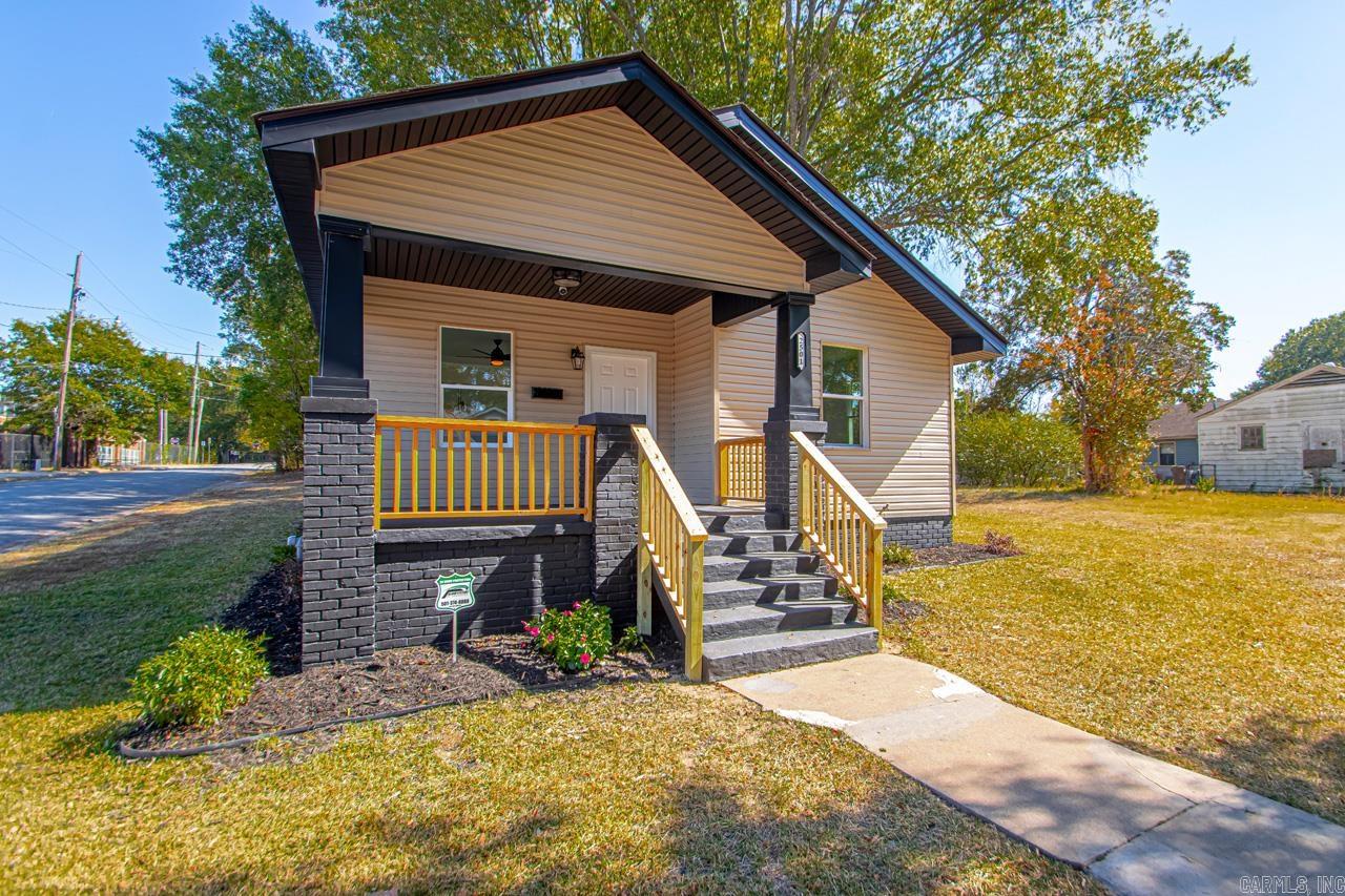 Great investment opportunity or perfect for first-time homebuyers! This beautifully renovated 3-bedroom, 1-bath home is move-in ready with thoughtful upgrades throughout. A new roof was installed within the last year, updated flooring flows through the home with cozy carpet in the bedrooms, and a brand-new HVAC system provides year-round comfort. The kitchen features quartz countertops, a gas stove, stainless steel appliances, and a wall-mounted microwave. Enjoy recessed lighting and an open floor plan ideal for modern living. The spacious front porch is perfect for relaxing or entertaining. The home also includes updated plumbing and a full alarm system for added peace of mind. Conveniently located near schools, shopping, and local amenities. Down payment assistance and zero-down programs available!