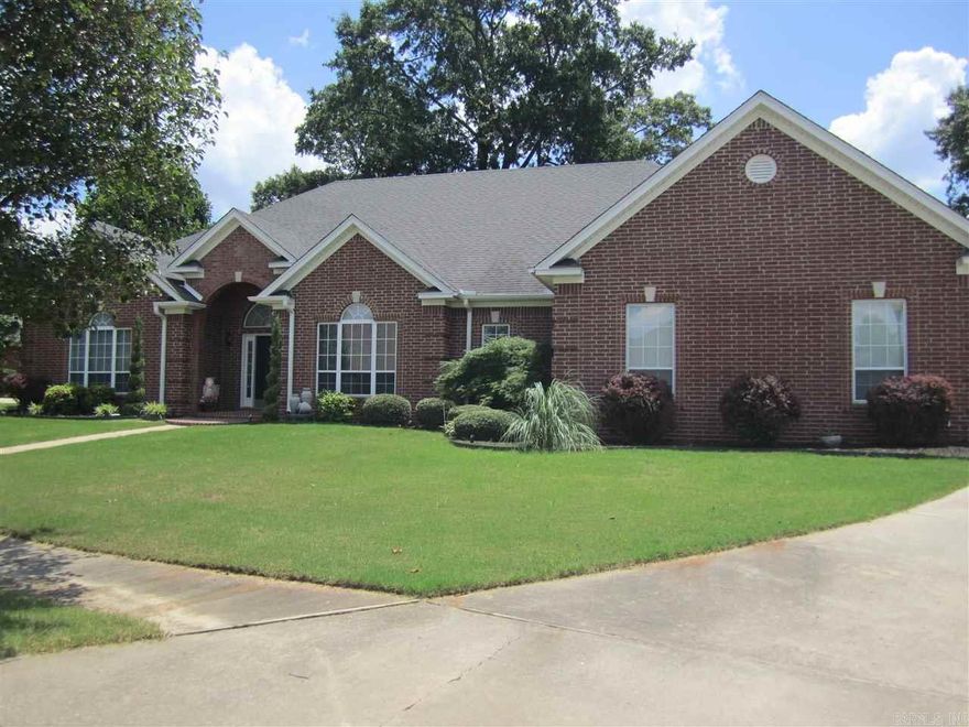 Wonderful all brick home in Westpointe, this home is a split floor plan with 4 BR, 2.5 BA, formal dining room, built in's throughout kitchen, eat in kitchen area that overlooks the wonderful fenced backyard, new remote gas FP, new double oven & microwave, great MBR w/ Jacuzzi tub &  separate shower w/ double vanity.  All BR have walk in closets, new wood floors in 2013, new paint, double trey ceiling in LR.  3 Car side load garage, covered patio w/ deck to enjoy the backyard. Right In The Heart Of Bryant.