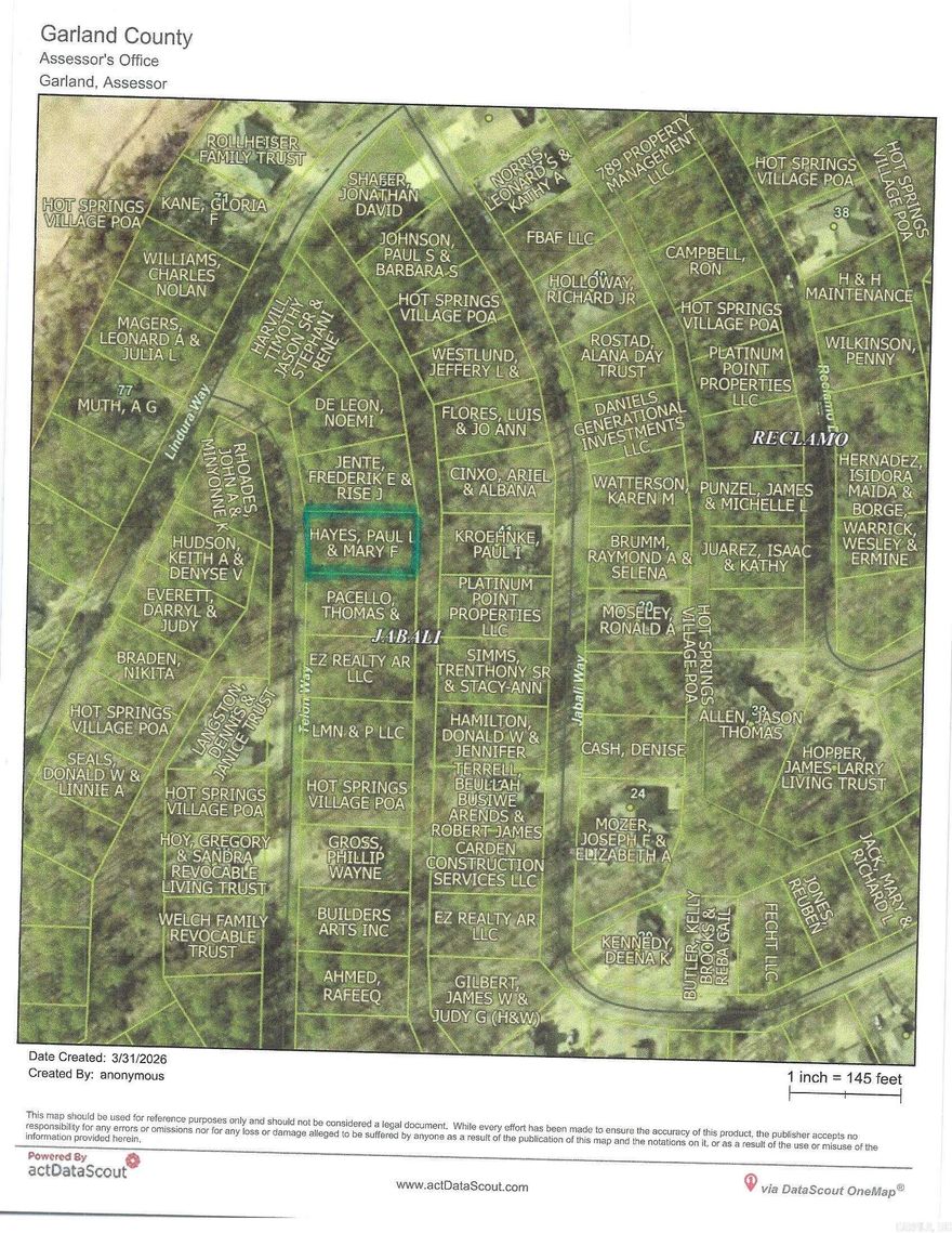Large .25 acre wooded lot in Hot Springs Village neighborhood one of the largest gated communities in the nation with numerous golf courses and lakes. Get healthy and take advantage of the miles of hiking and walking trails. $300.00 unimproved property "Buy In" fee required.