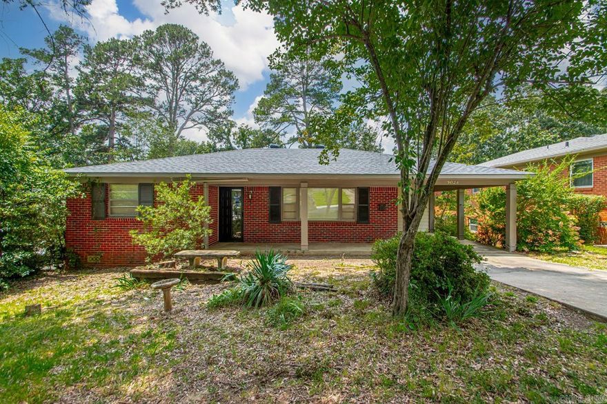 Come make this Midtown home your own!! Charming three bedroom two bath home!  New roof in 2024!  NO CARPET!!  Enter into a large living area with lots of natural light. There is a separate dining area also! Kitchen has granite countertops. Primary bedroom & bath are nice size too! There are two more bedrooms and one full bath. Downstairs is finished basement with 240 sq ft not included in Approx SQFT. You could have a bonus room or office and laundry with washer & dryer!  Backyard is large and fully fenced. There is a separate deck for enjoying outdoors! Use the small storage building or make a playhouse. Location is awesome & close to lots of amenities!