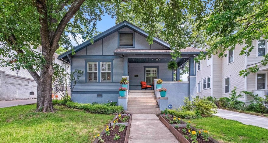 This bright, warm, and beautifully-appointed Craftsman home in historic Hillcrest could be yours! Shining with natural light through many wide windows (and on original golden wooden floors), this well-cared-for home features contemporary updates that honor its classic structure. With its 4BR/2BA layout, your new home distributes space beautifully: with an enlarged and remodeled kitchen (2013) which opens onto a deck with arbor, and a library/office or entertainment/play area. Further, you can host guests, study, work, relax, or create within the bonus space of a new backyard studio (270 s.f.) with a full bathroom (2019). Additional improvements include remodeled kitchen (2013) and updated bathrooms (2024), new HVAC system (2018), new roof and ridge vents (2011), new driveway, and new raised garden beds. Home also includes formal dining room, breakfast room, front porch, back deck, native stone patio and unfinished attic space. Situated within walking distance between Allsopp Park and Knoop Park this home strikes the perfect balance of cozy and spacious, of neighborhood living with access to nature, and with proximity to UAMS, schools, restaurants and shops!