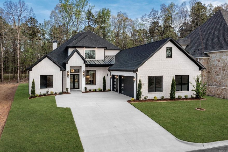 Stunning new construction luxury home in Miramont, Chenal’s newest & final neighborhood offering golf-front lots on Chenal CC Founders Course. This exceptional, energy-efficient home truly has everything. Beautiful chef’s kitchen features an oversized island, quartzite counters, side-by-side fridge, ice maker, pot filler, eat-in area, gas range, double ovens, & opens to a butler’s pantry w/ bar sink & wine cooler. Nearby is an incredible prep kitchen w/ a 2nd dishwasher, sink, extensive cabinetry & space for a 2nd refrigerator. Main level includes formal dining area, luxurious primary suite w/ 2 closets, 2 additional ensuite bedrooms, & an office/study w/ a powder bath. Outdoors, enjoy an oversized entertaining space with outdoor kitchen, fireplace, heater, & sweeping golf-course views. Upstairs offers a 2nd laundry room, spacious media/game room w/ a wet bar & beverage cooler, plus upper balcony overlooking the course. Additional features include smart-home technology, EV charger outlet, smart sprinkler system, complete home network w/ Cat6 Ethernet, & hardwood floors throughout. A rare opportunity to own a well-designed home in one of Chenal’s most exclusive gated neighborhoods.