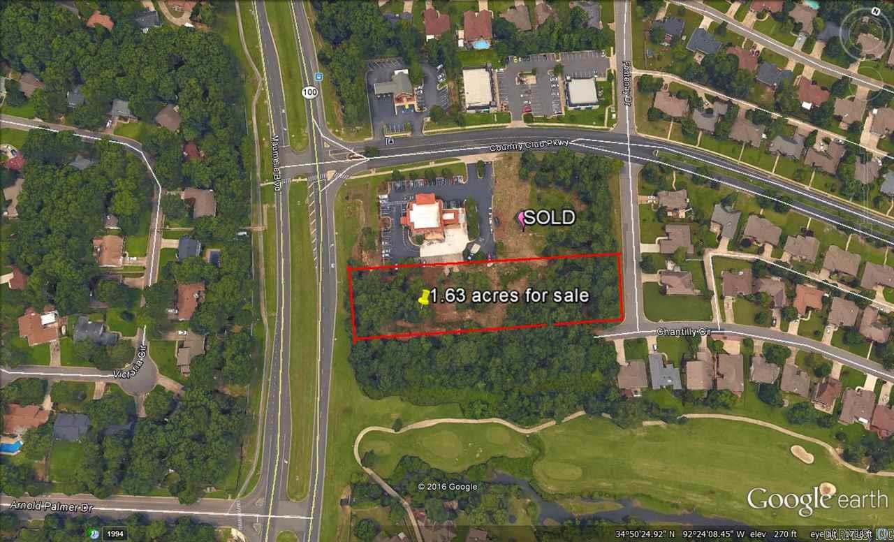 Property offers 1.63 acre off of Maumelle Blvd and Country Club Parkway. Situated at a stoplight intersection . Zoned C-3. Location has existing Dave's Burgers and future development of Child Care location and has Maumelle Boulevard land frontage for high visibility.