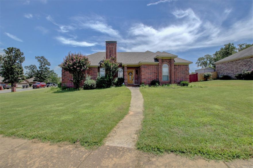 Welcome to 1916 Reveille, a charming and inviting home just steps from the back gate of Little Rock Air Force Base. This lovely residence boasts a spacious and well-designed layout. As you step into the house, you will be greeted by a warm and inviting ambiance. The living room features a cozy fireplace, providing a perfect spot to gather on chilly evenings. The laminate flooring throughout the main living areas adds a touch of elegance and makes cleaning a breeze. The kitchen is a highlight of the home, showcasing beautiful stained concrete flooring, which complements the modern appliances and stylish cabinetry. With three bedrooms, there's ample space for everyone in the household. The bedrooms are thoughtfully designed to offer relaxation and privacy. The enclosed backyard and corner lot location offers extra privacy and an extended outdoor space, perfect for gardening or entertainment. Roof was replaced in 2021. Agents please see remarks.