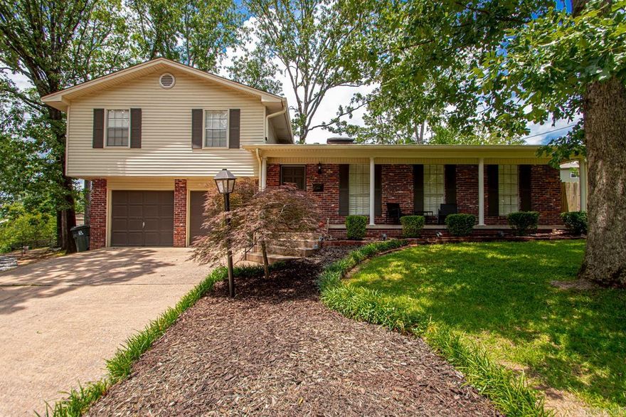 Beautiful move-in ready home located on a cul-de-sac in Midtown. Lovely front porch to enjoy summer evenings. Updated living spaces with open floor plan, perfect for entertaining. Bright and airy kitchen with lots of natural light features floating shelves and pantry with sliding barn door. Refrigerator stays! Backyard is fully fenced with deck. Upstairs, primary bedroom has spacious closet and attached bath with walk in shower. Laundry shoot in full bath for ease of access to separate laundry room. Washer & Dryer stays!