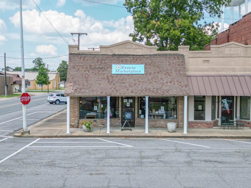 Well maintained office building sitting on a corner downtown Hazen.  Family owned boutique business is retiring.  This listing is for 2 buildings and 2 separate parcels that are contiguous and open to each other.  Multiple office spaces, 2 half baths and 1 full bath with shower.  Nice showroom windows make it ideal for a retail store.  Location has been used for medical offices and clothing/gift store.  Located next to Hazen City Park, Baptist Health, city government offices, restaurants nearby,