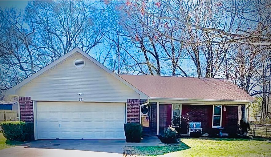 This adorable home with a spacious floor plan sits in the heart of Cabot! This 3 bedroom 2 bathroom brick home features a New Roof, Gutters and Windows. A huge fenced in backyard that boasts the perfect shade and room for outdoor entertaining. As you enter the front door you see a large living room with a beautiful gas fireplace. The eat in kitchen with dining area is large enough to enjoy gatherings of all sort. This is a must see and will not last long at this price. Schedule an appointment today to see this beautiful home. Measuring is encouraged