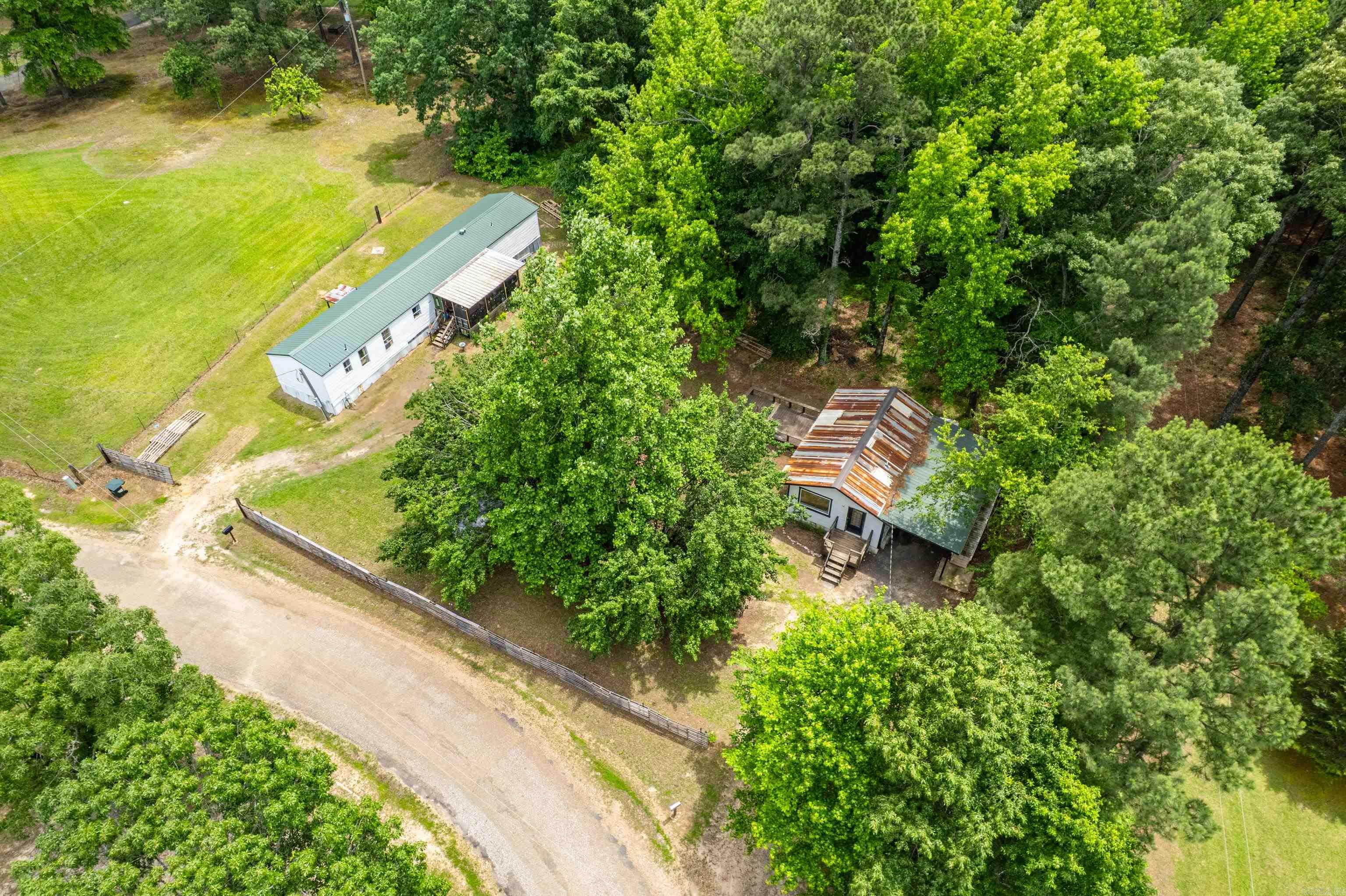 Endless Possibilities on 2 Acres! Don’t miss this rare opportunity to own a versatile 2-acre property featuring not one, but two living spaces—perfect for multi-generational living, rental income, or a head start for your growing family. Nestled in a peaceful country setting, this unique property offers both space and convenience, with easy access to the highly regarded Bismarck School District—an ideal place to begin your child’s educational journey. One residence is a charming 1 bd, 2 ba home with cozy living spaces, ideal for a guest house, home office, or quiet retreat that is wheelchair accessible with a walk-in wheelchair accessible shower, a ramp outside and carport. The rustic style roof is only 1 yr old. Just steps away, you’ll find a 3 bd, 2 ba single-wide mobile home with a 3 yr old metal roof offering ample space including a walk-in closet for everyday living and entertaining. Enjoy the privacy of your own acreage with room to garden, build, or just spread out and enjoy nature. Whether you’re looking to invest, expand, or simplify, this property delivers options and potential. Schedule your showing today—opportunities like this don’t last long!