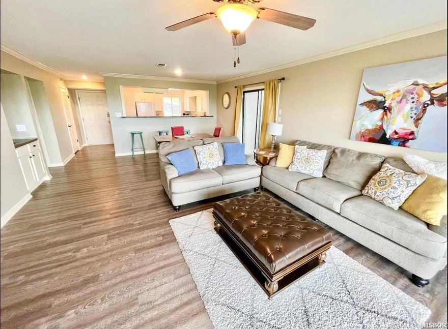 Newly remodeled 2BR/2BA condo on Lake Hamilton. All furniture, furnishings and contents convey to the new buyer.  The condo has a fireplace and an expansive balcony overlooking the lake.  The condo also has a strong track record as a short term rental with very good reviews on Airbnb! Local management in place.  Located in the gated community of South Shore with amenities that include a swimming pool, hot tub and tennis court(s).