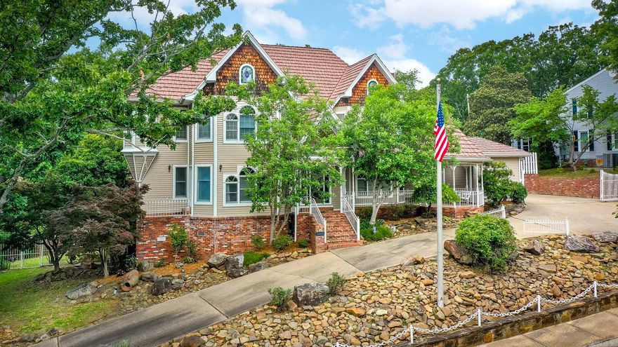 Luxury is the word for this beautiful Victorian style home. This home is boasting of grandeur with the tall ceilings, wood flooring, spacious bedrooms and walk in closets with an open kitchen/ dining room with the custom kitchen with a large island and commercial appliances. The elegant fireplaces adds warmth & charm for all levels. Plenty of rooms for your office or game room. Has a mother-in-law quarters on the bottom level going out to the covered patio that has a private atmosphere with a view of the beautiful creek behind the house. The creek sounds heavenly! Has a large deck on main level with a balcony on the top level and a large patio on the lower level. You must see this beautiful home to get the full picture. 3 large bedrooms upstairs. 1 large bedroom on main level and 1 large bedroom on lower level. Large luxury bathrooms as well as a nice laundry room/ pantry. It also features a tornado storm room on bottom level inside the home. This home combines elegance with spacious rooms and plenty of entertainment areas. Has a country atmosphere with a half-acre lot.  In middle of NLR but seems like you are in the country, Has a circle driveway as well as a large garage. YouTube