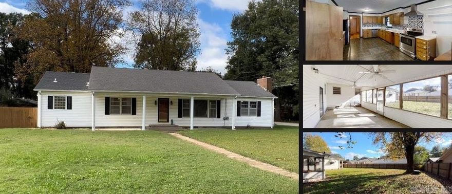 Eligible for the Work Here Live Here Program! Sitting on a large corner lot in the heart of Leachville, AR, this 3 bed, 3 bath home has 1,992 SqFt of living space and offers tons of potential! Inside, you’ll find two spacious living areas, a large kitchen, and plenty of space throughout.  Step out back to your screened-in patio and enjoy the oversized backyard—perfect for summer nights or weekend barbecues. Built solid with tongue and groove construction on both interior and exterior walls. Recent updates include: new HVAC installed in the last 2 years, remodeled kitchen (2020), and a new water heater (2023). Message or call/text to schedule your private showing today!