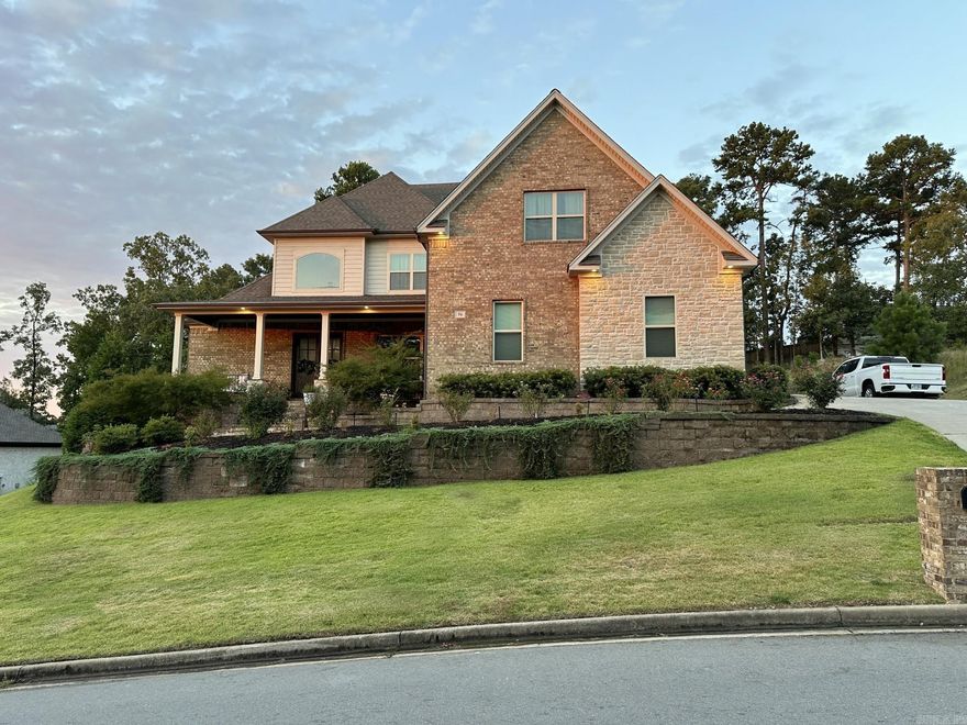This stunning single-family home in Little Rock, AR was built in 2019 and boasts a spacious 4,151 sq.ft. of finished living space spread across 2 stories. With 4 bedrooms, 3 full baths, a huge bonus room and a generous lot size of 22,216 sq.ft., this property offers plenty of room for a growing household or entertaining guests. House is situated on a dead end street with amazing views of permanent mountain green space from the front porch. The modern construction and design make this home a true gem in Chenal Valley, The Ranch subdivision. Don't miss out on the opportunity to make this beautiful property your own.