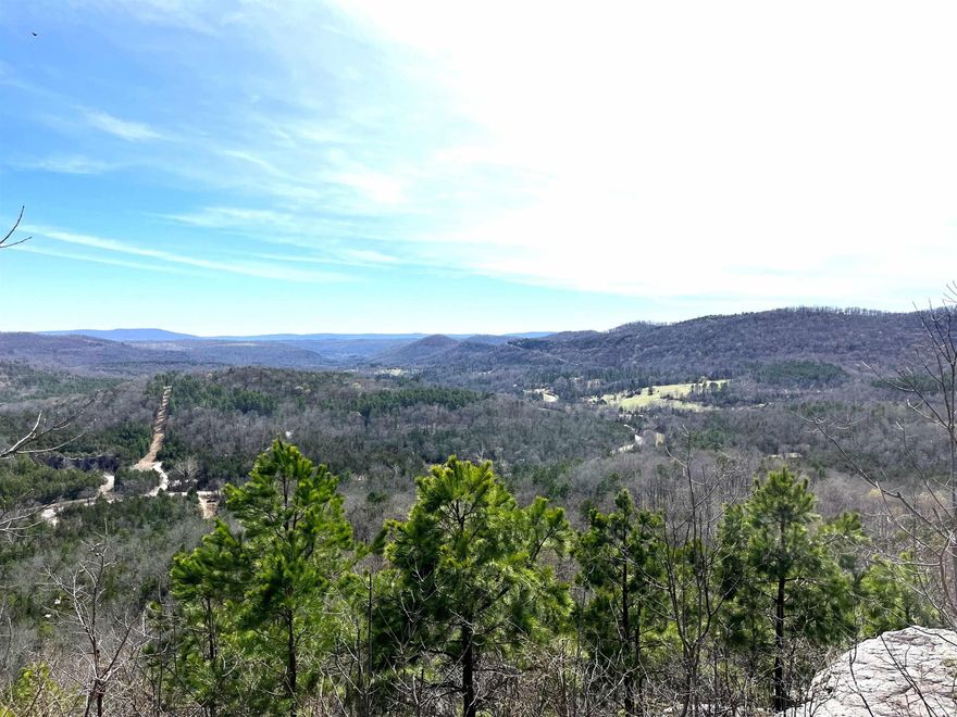 TOP OF THE MOUNTAIN VIEWS!!! This diverse piece of property has breathtaking views for miles. It features a combination of hardwoods, pine and cedar with interesting rock bluffs, unique rock outcroppings, creek and flat areas. Several areas have been opened and would make great food plots. I didn't walk far until I found a set of shed antlers and numerous game trails. For the adventurous people this would make a great recreational property or off grid homestead. You are also a short distance from Devil's Knob-Devil's Backbone Natural Area and access to the White River.