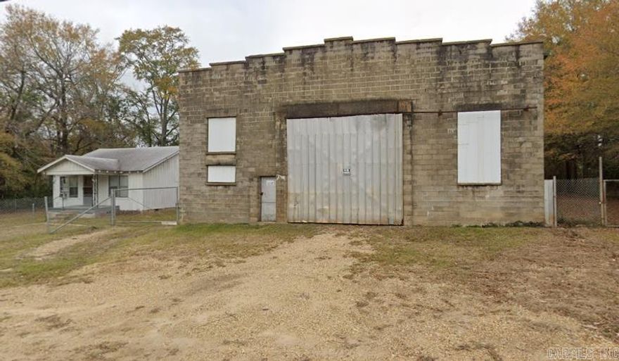 large commercial shop with house