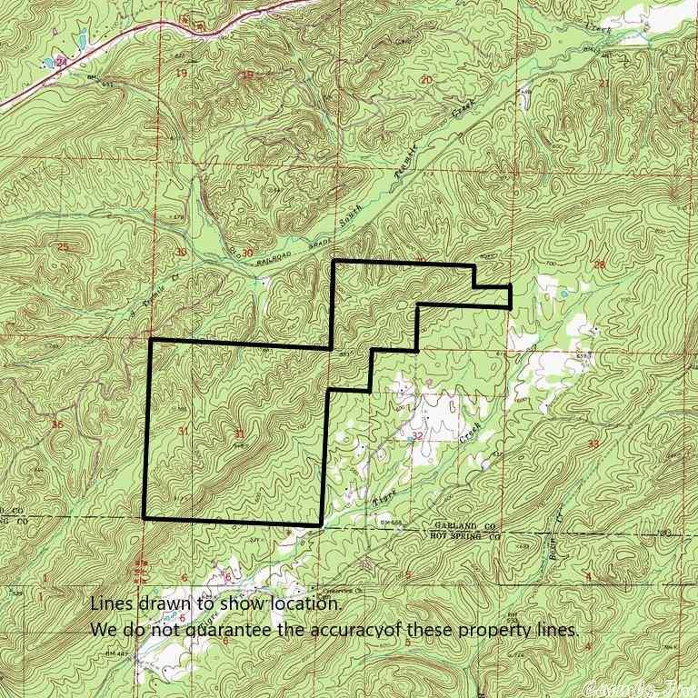 Almost 900 acres of recreational land located 15 minutes East of Hot Springs on Tigre Mountain.