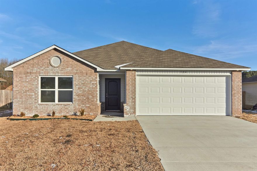 The time-tested Foster II plan. This beautiful home comes with a 2-10 Homebuyers Warranty at no extra cost! A welcoming entry flows into a Living Room with lots of natural light. The eat-in Kitchen has a back door that opens onto a covered patio. The Master Bedroom features a spacious closet separate from the Master Bathroom.   Upgrades added in this home include: plumbing faucet upgrade 2, door bell, added cable jack, HVAC rigid duct upgrade, 16" laminate bar top in Kitchen, Luxury Vinyl Plank in wet areas, garage door opener, raised ceilings in Living Areas per municipal requirements, Cheyenne style interior doors, back door half lite with blinds, baseboards level 2, LED disk lights in Kitchen, full sod, stainless steel appliance package.